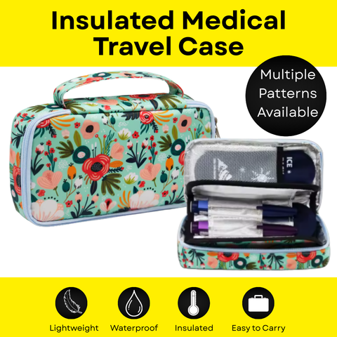 Large Insulated Travel Case - Patterned
