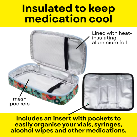 Large Insulated Travel Case - Patterned