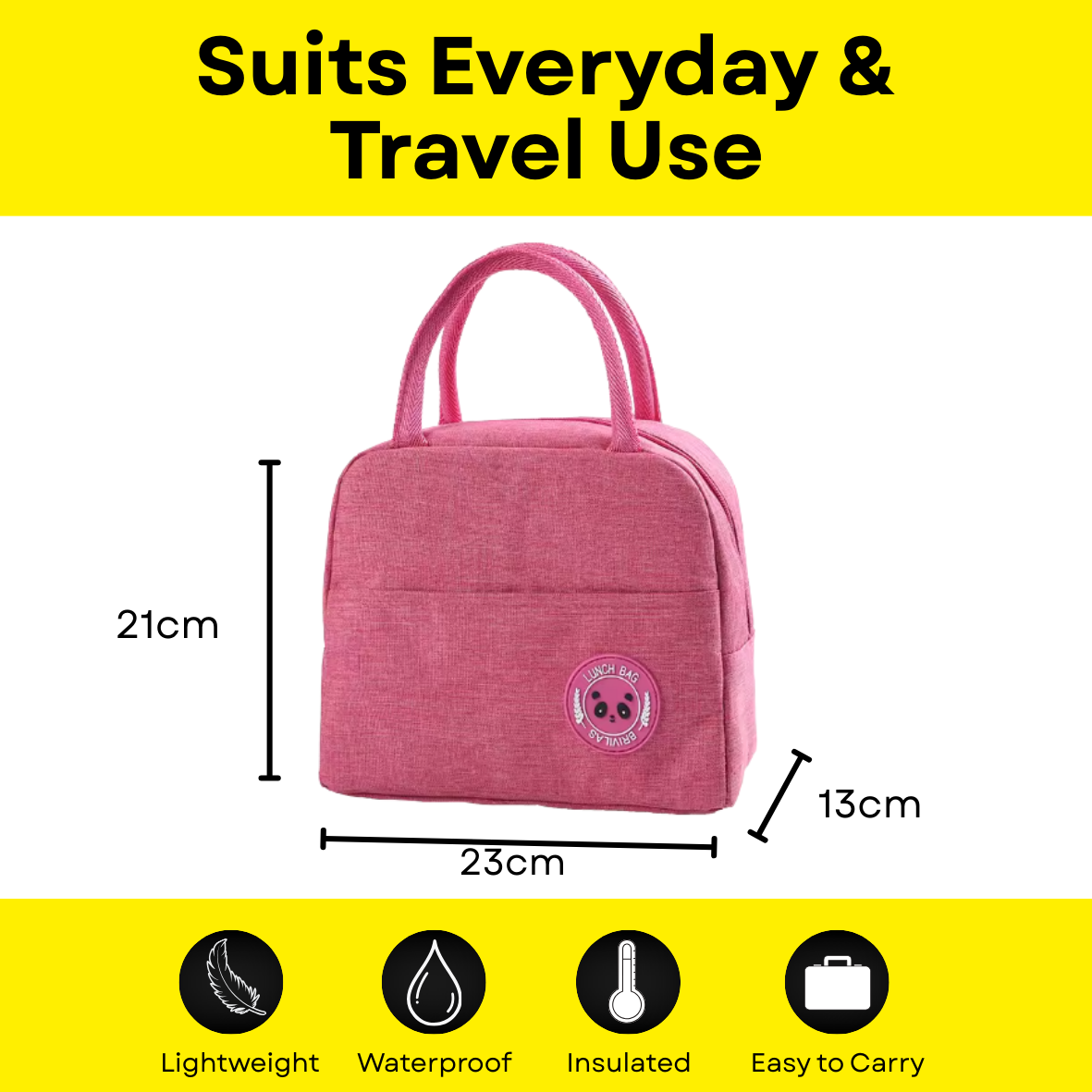 Large Handled Insulated Travel Case