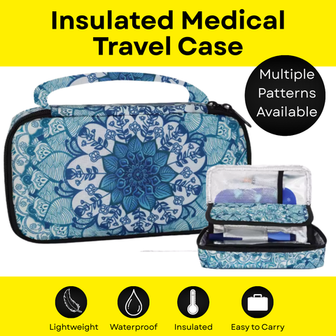 Large Insulated Travel Case - Patterned