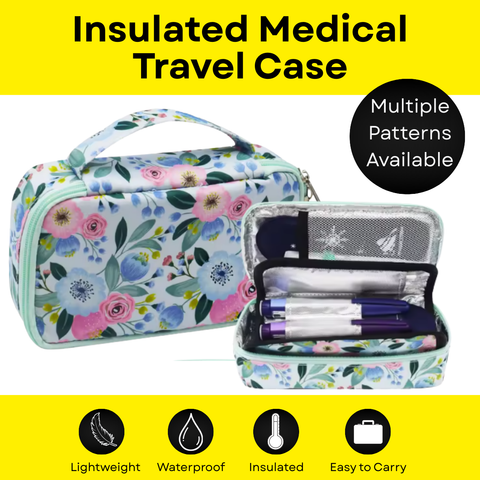 Large Insulated Travel Case - Patterned